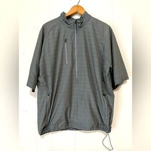 Antigua Mens Cyclone Wind Weatherproof 1/2 Zip Shirt Jacket M